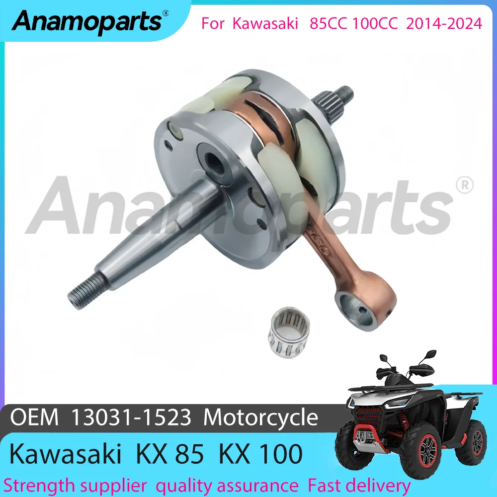 Model Kit Engine - カワサキkx 100 cc,kx100,kx 85 cc,kx85,13031-1523, 2014-2024に適したオートバイエンジンの交換用クランクシャフトアセンブリ