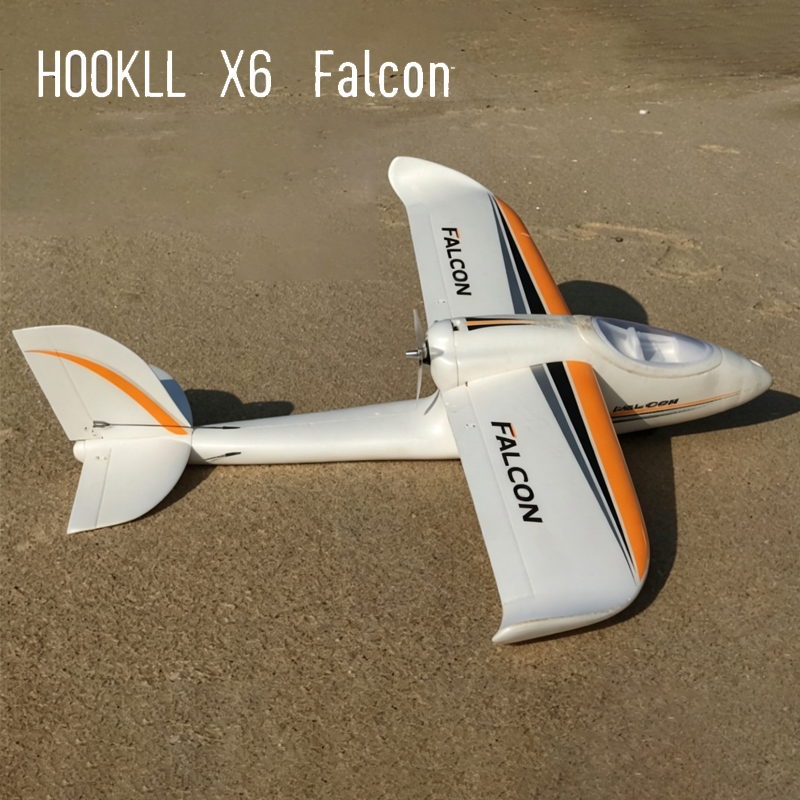 Model Kit Expert - EPOフォーム電動トレーナーRCグライダー飛行機X6ファルコン1050mmキットバージョンHOOKLLモデルX6