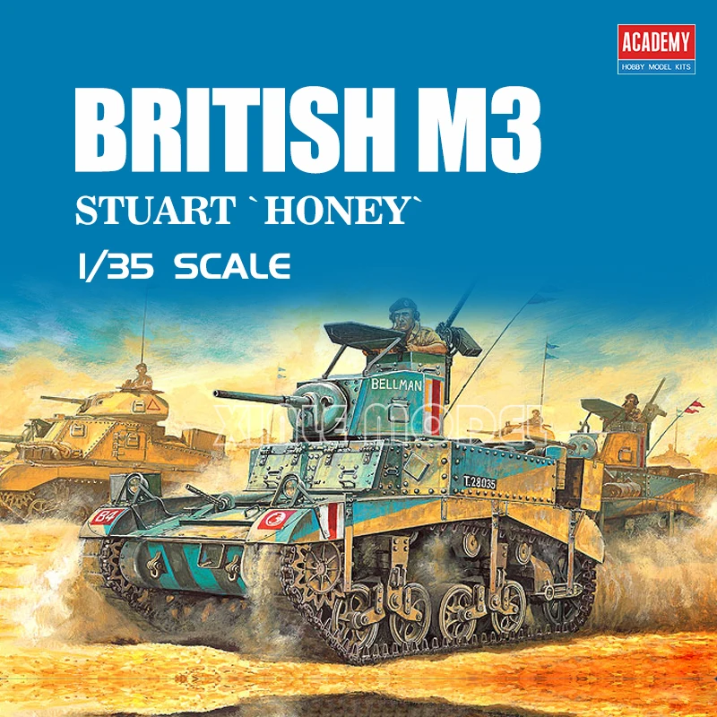 Model Kit Academy - アカデミー 13270 M3 スチュアート、軽戦車、内蔵型 1/35 スケールモデルキット