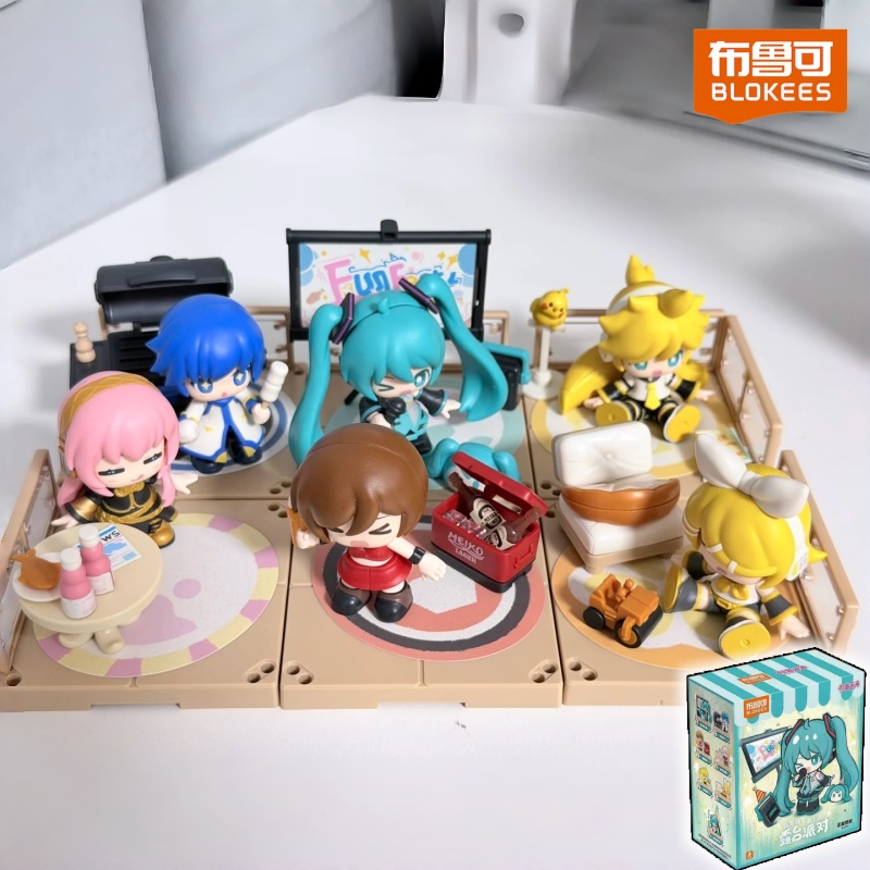 Model Kit Hatsune Miku - ホットブローキーズ初音ミクテラスパーティー キュートパーティー ファンフェスト ブラインドボックス アニメフィギュアモデル デスクオーナメント