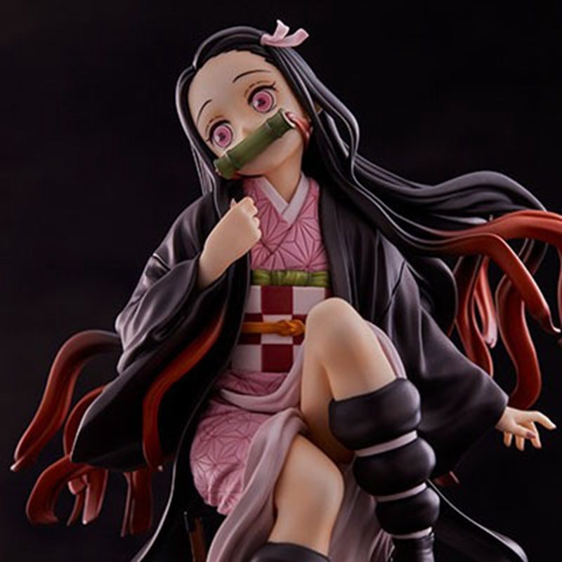 Model Kit Nezha - 15CM 鬼滅の刃 竈門禰豆子 座り型フィギュア PVC製 おもちゃ