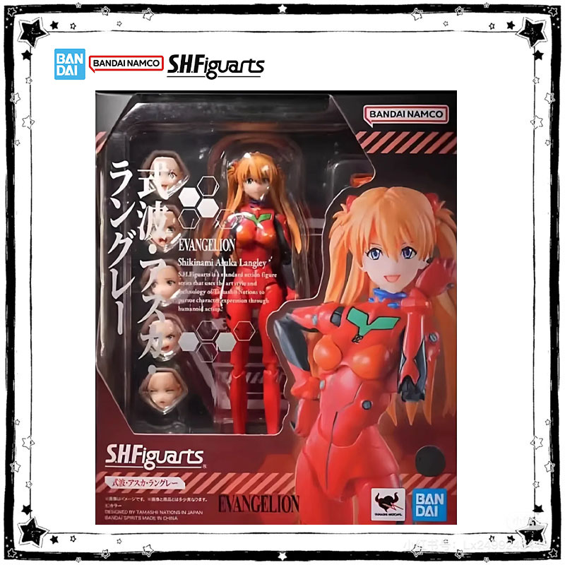 Model Kit Evangelion Bandai - バンダイ純正 SHF 綾波レイ・ソリュ・アスカ・ラングレーモデルキットアニメ EVA アクションフィギュア高可動性コレクション完成モデル