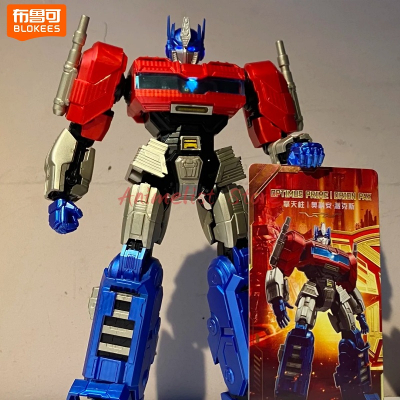 Model Kit Transformers Blokees - 本物の Blokees トランスフォーマー 1 オプティマスプライムアクションフィギュアサウンドウェーブアクションオリジナルエディション組み立てモデルキットギフトおもちゃ