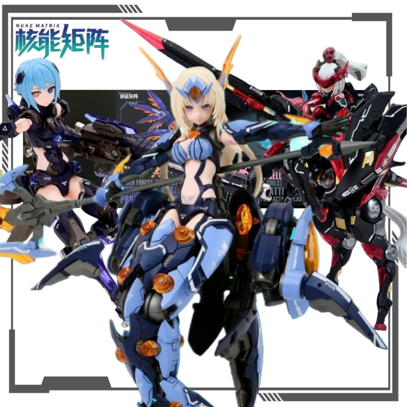 Model Kit Nuke Matrix - NUKE MATRIX オリジナル サイバーフォレストシリーズ ファンタジーガールズ 組み立てモデル