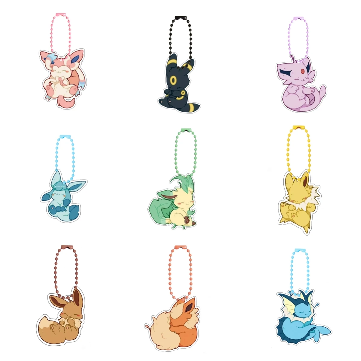 Model Kit Umbreon - ポケモン Umbreon Flareon Sylveon シャワーズイーブイグレイシア リーフィア自己制御アクリルキーバックルキーホルダーアクリルペンダントギフト