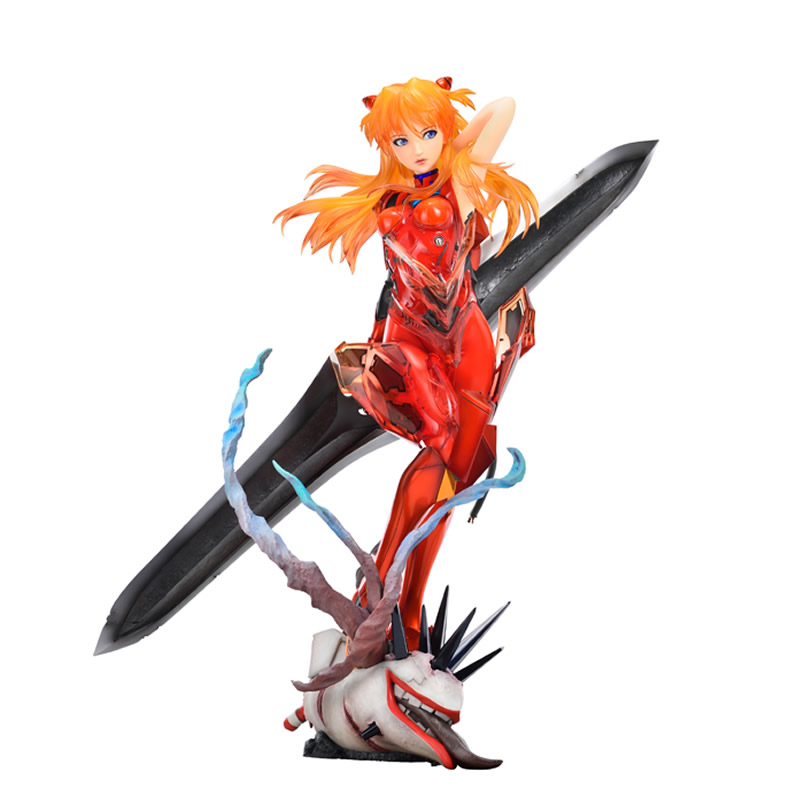 Model Kit Evangelion Bandai - 1/4 アスカ・ラングレー エヴァンゲリオン 未塗装未組立ガレージキット カラーレジンモデルキット W_2926