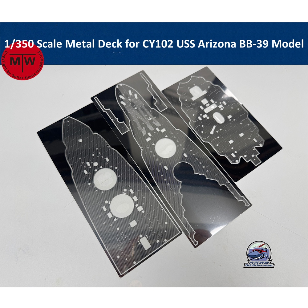 Model Kit Uss Arizona - 1/350 スケール メタルデッキ CY102 USS アリゾナ