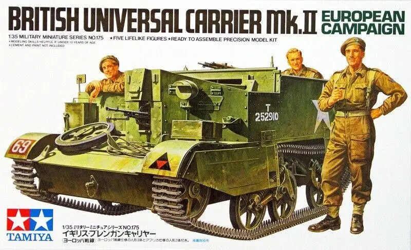 Model Kit Centaur - タミヤ-英国のユニバーサルキャリアモデルキット,mk.iiヨーロッパキャンペーン,1:35モデル構築