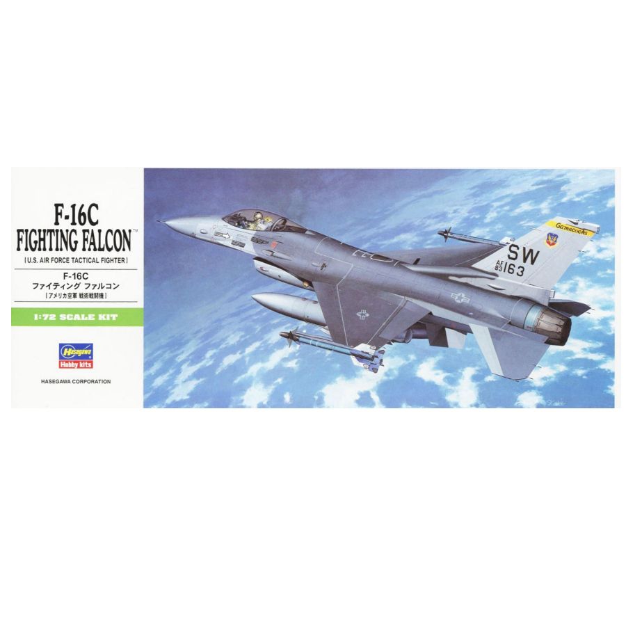 Model Kit Hasegawa - ハセガワ HA00232 1/72 F-16C ファイティングファルコン (プラスチック組立モデルキット)