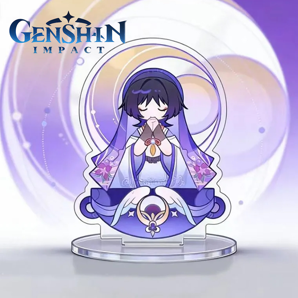 Model Kit Holder - ゲーム原神インパクト放浪者バラードコスプレアクリルスタンド漫画フィギュアモデルデスク装飾スタンディングプレート小道具