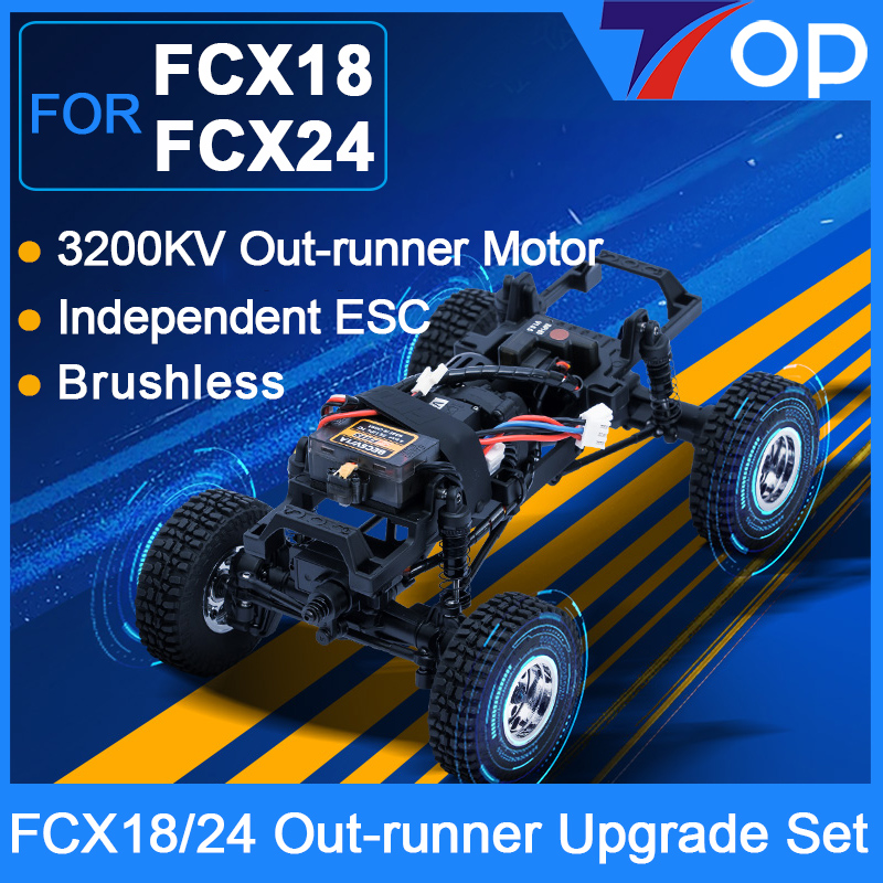 Model Kit Runner Organizer - ブラシレスモーター,外部ローターモーター,独自のESCアップグレードパーツ,アクセサリ,fms fcx18/24