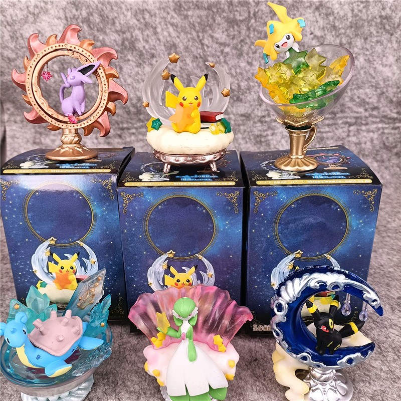 Model Kit Umbreon - ポケモン星空ピカチュウ Gardevoir Umbreon Espeon ジラーチ ラプラスブラインドボックスギフト玩具モデルアニメフィギュア収集装飾品