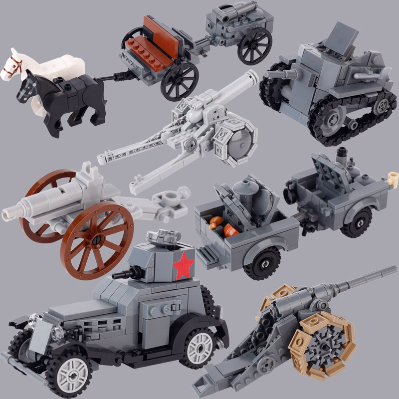 Model Kit Armored Core - 子供のためのww1ミリタリータンク装甲車のビルディングブロック、mocモデルレンガ、装甲フィギュア、ドイツの兵士、イタリア、車、us、おもちゃ