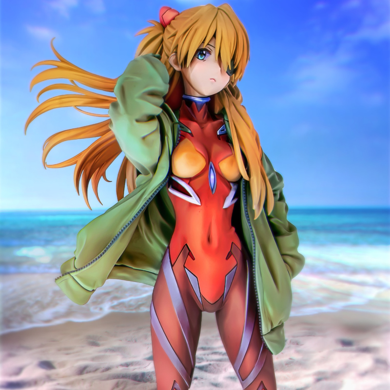 Model Kit Evangelion Bandai - (在庫あり) (W_5250) 1/7 アスカ フーディーVer. エヴァンゲリオン