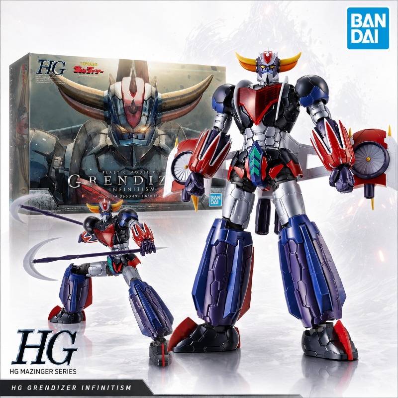 Model Kit Mecha - バンダイオリジナル HG 1/144 グレンダイザーインフィニティズム UFO ロボットグレンダイザーアニメメカプラスチックモデルキット関節可動アクションフィギュアおもちゃ