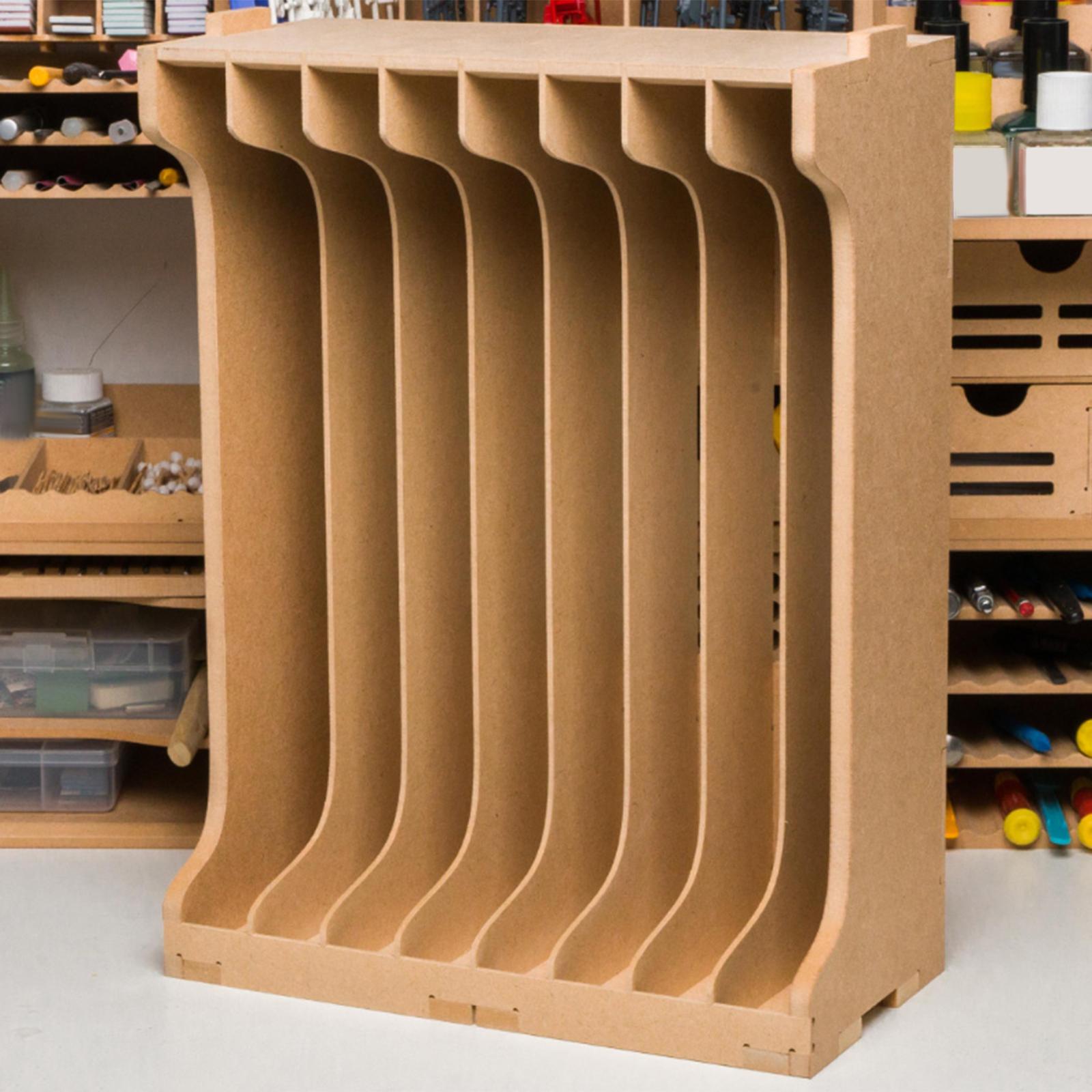モデルキットツール収納ラックオーガナイザーラックMDF素材木 - Model Kit Runner Organizer のレビューと価格