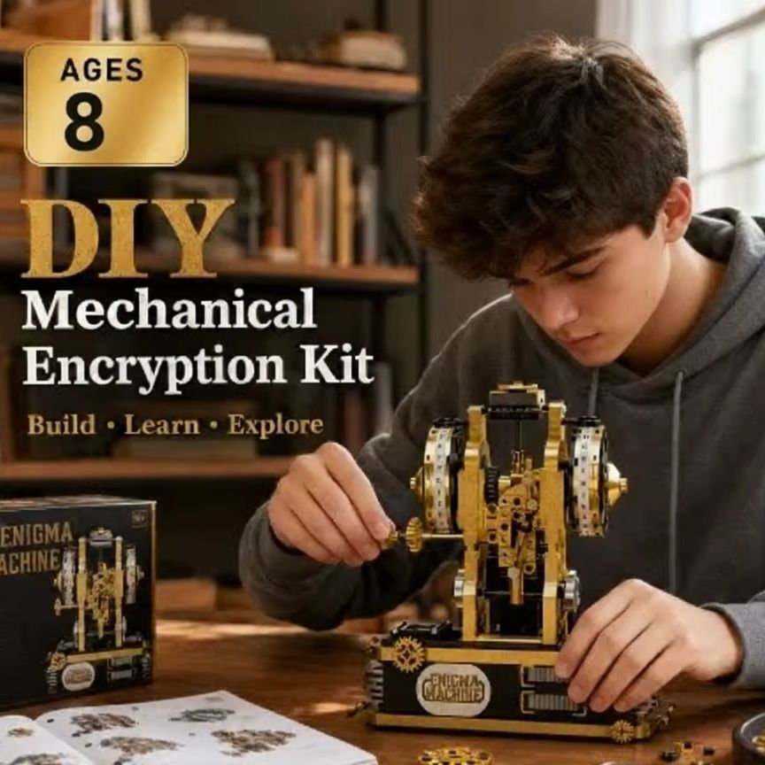エニグママシン ビルディングブロックセット レトロ機械組み立 - Model Kit Mecha のレビューと価格
