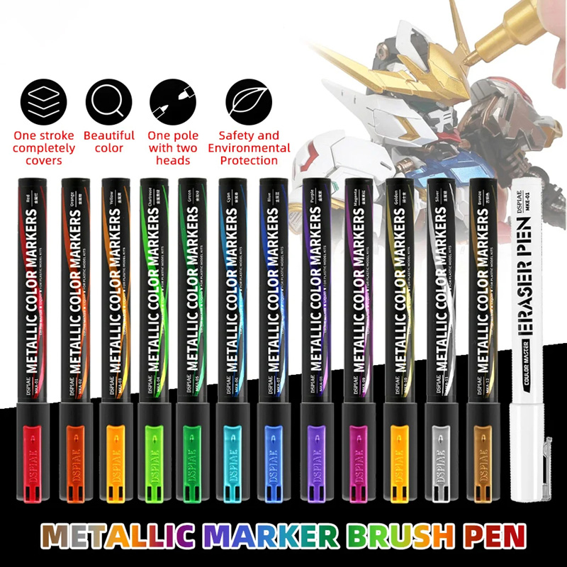 メタリックマーカー カラーリングペン メカペイント用 ペイン - Model Kit Markers のレビューと価格