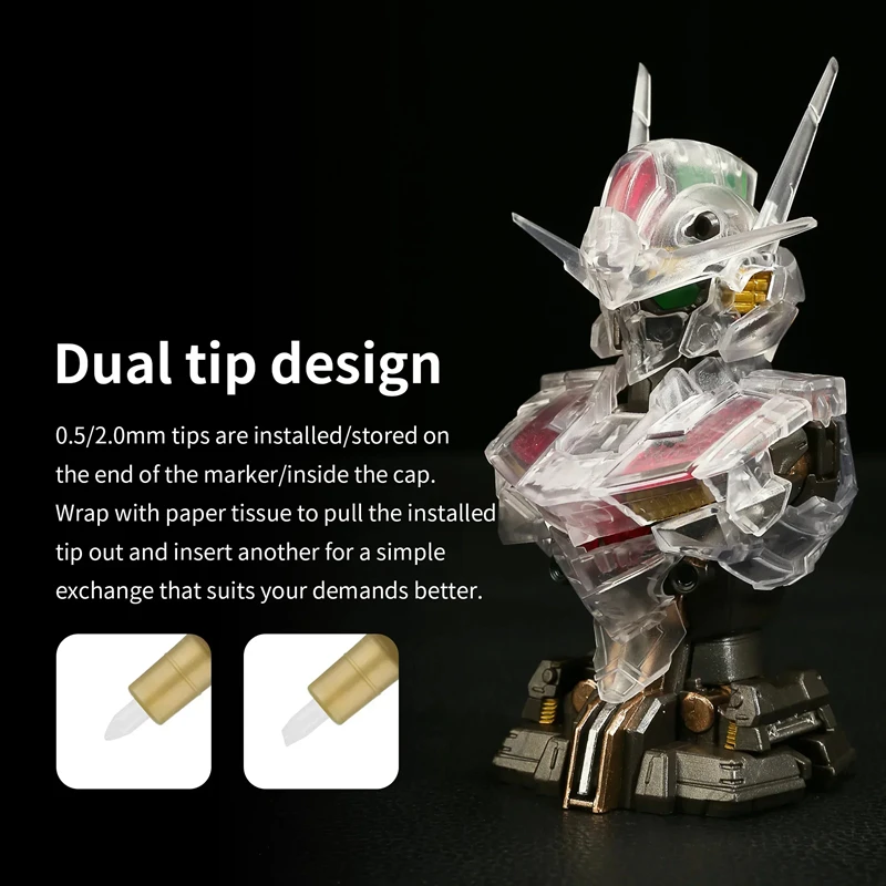 メタリックマーカー カラーリングペン メカペイント用 ペイン - Model Kit Markers のレビューと価格