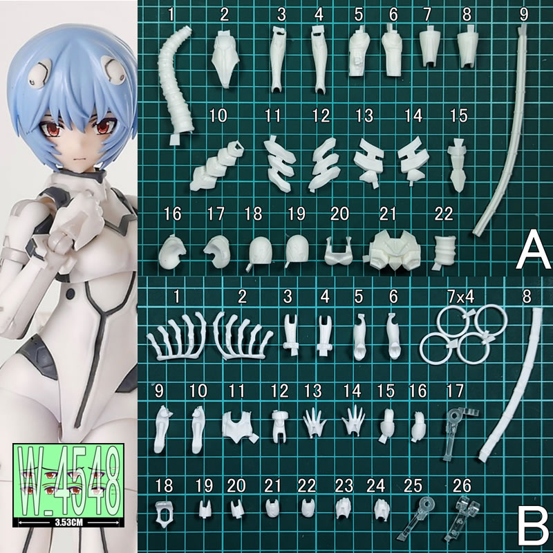 (在庫あり) (W_4548) 綾波レイ エヴァンゲリオン  - Model Kit Evangelion Bandai のレビューと価格