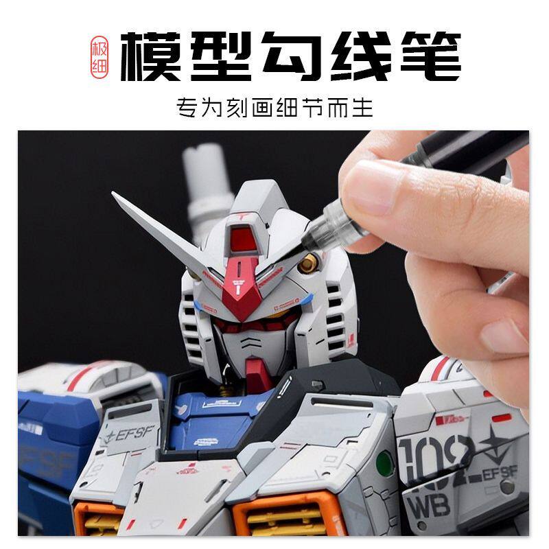 アクリル顔料フックラインマーカーペンメカフィギュアモデル塗装 - Model Kit Markers のレビューと価格