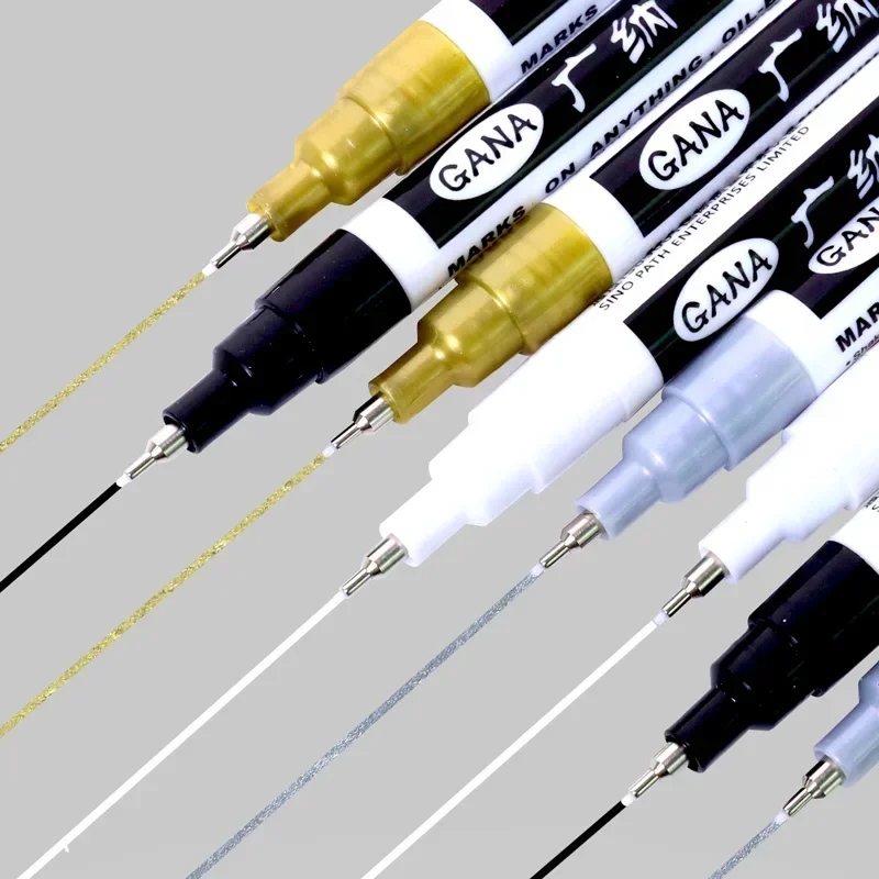 4 ピース/セット油性白黒油性ペイントマーカーペン 0.7  - Model Kit Markers のレビューと価格