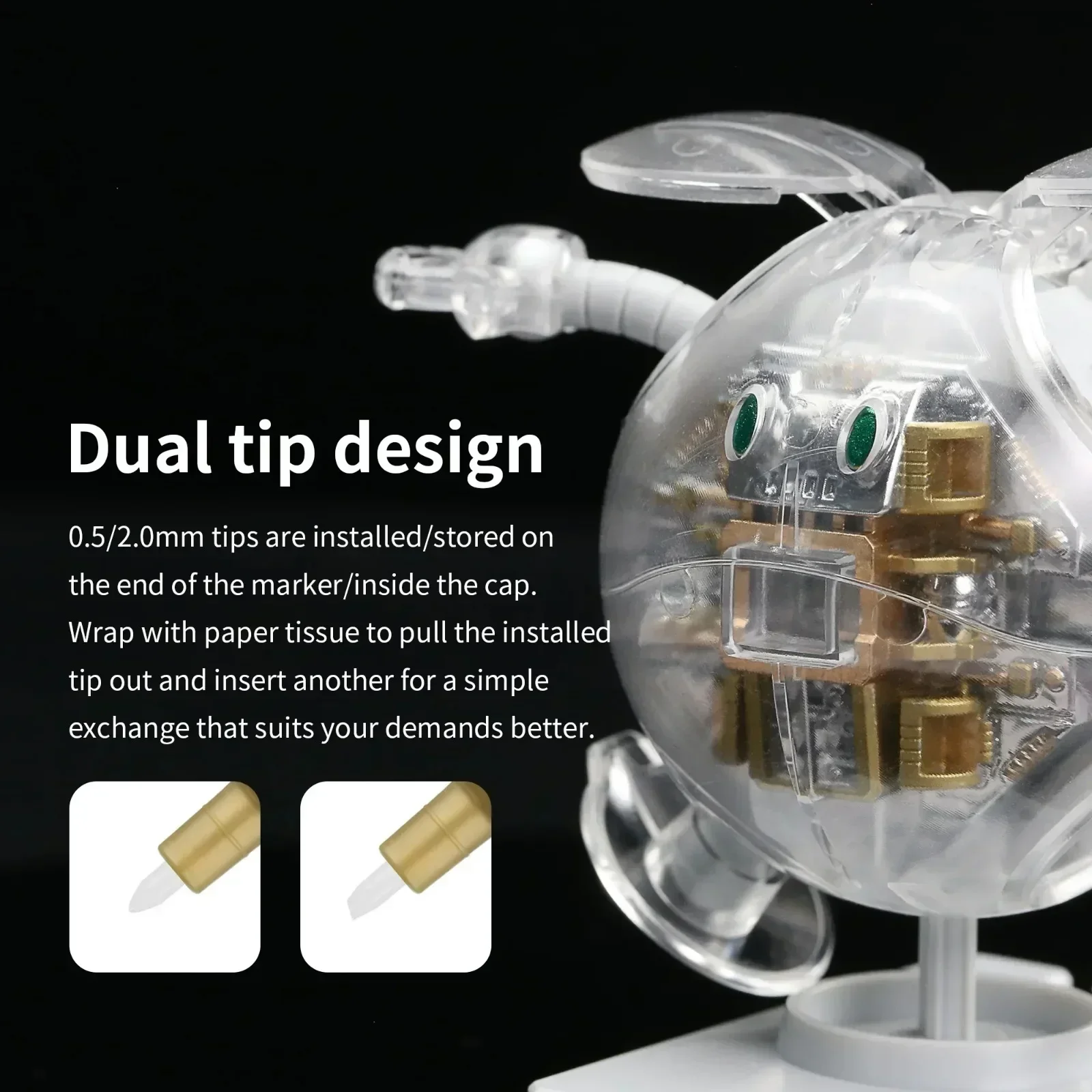 Dspiae-mksペイント用スーパーメタリックカラーマーカ - Model Kit Markers のレビューと価格