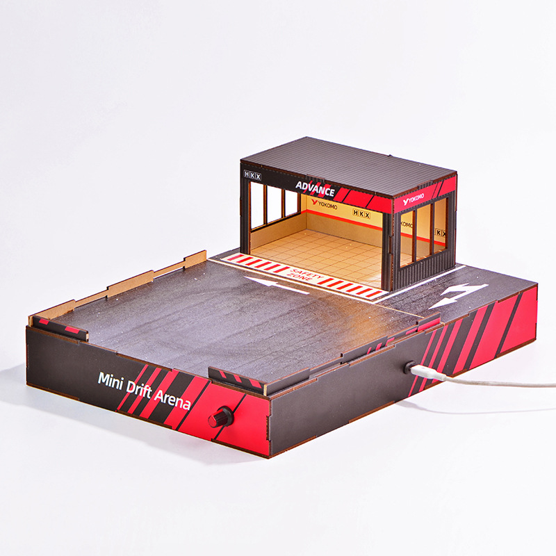 1:64スケールDIYドリフトトラックジオラマ（回転ステージ - Model Kit Cars のレビューと価格