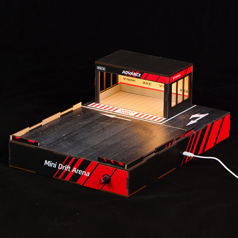 1:64スケールDIYドリフトトラックジオラマ（回転ステージ - Model Kit Cars のレビューと価格