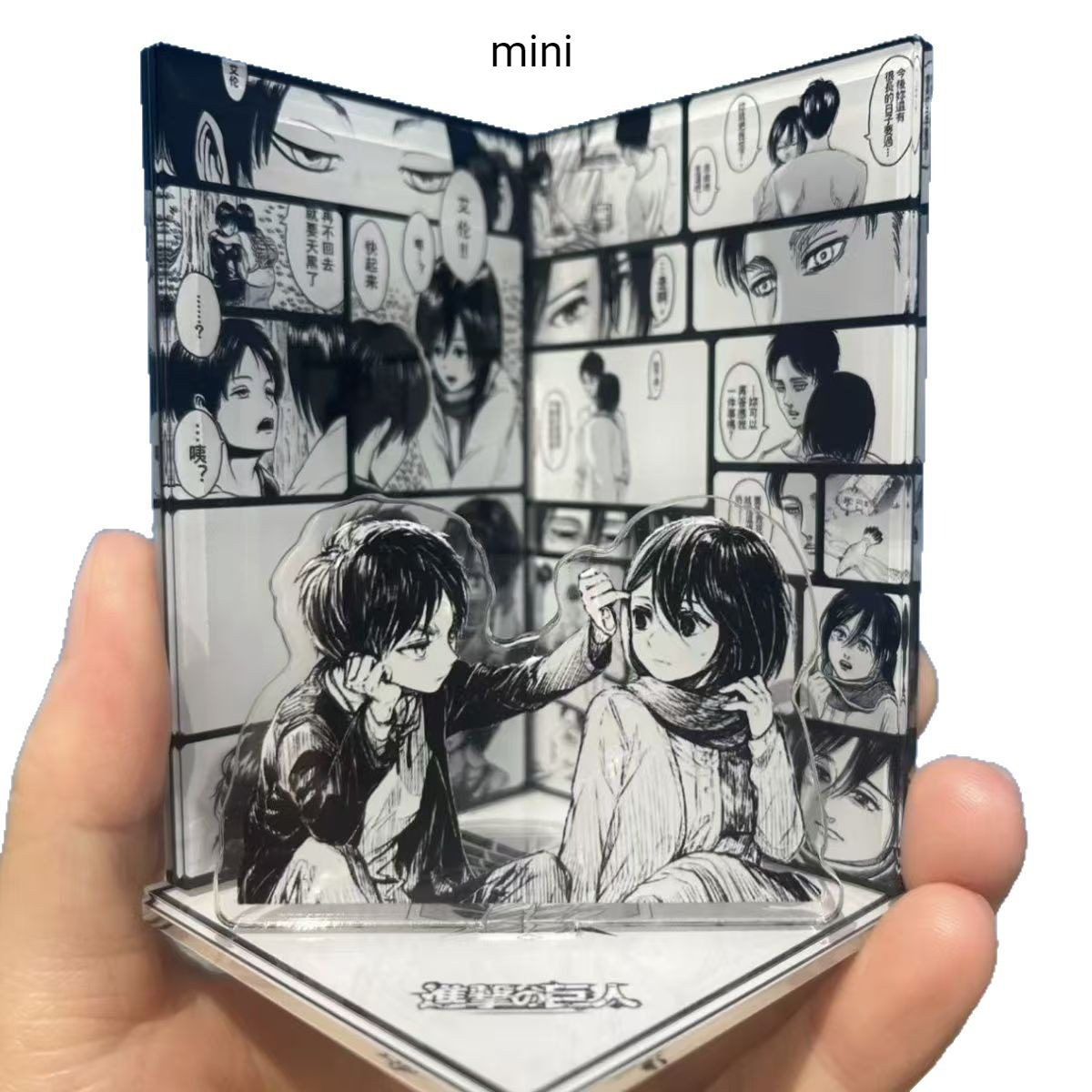 ミニ進撃の巨人アニメ周辺グッズ2026 エレン愛ミカサシーン - Model Kit Holder のレビューと価格