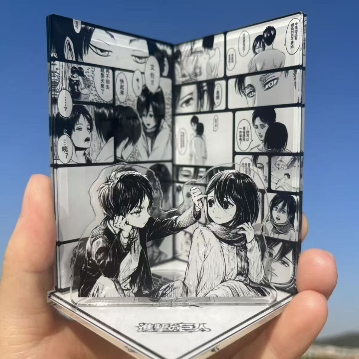 ミニ進撃の巨人アニメ周辺グッズ2026 エレン愛ミカサシーン - Model Kit Holder のレビューと価格
