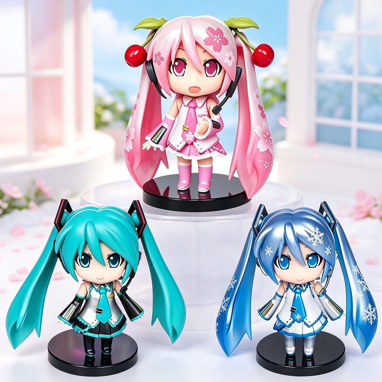 初音ミク 3体セット ねんどろいど風フィギュアセット クラシ - Model Kit Hatsune Miku のレビューと価格