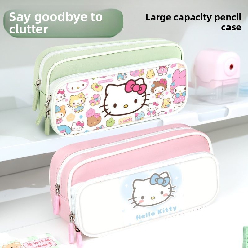 ハローキティ風2層ペンケース かわいいアニメキャラクター ダ - Model Kit Markers のレビューと価格