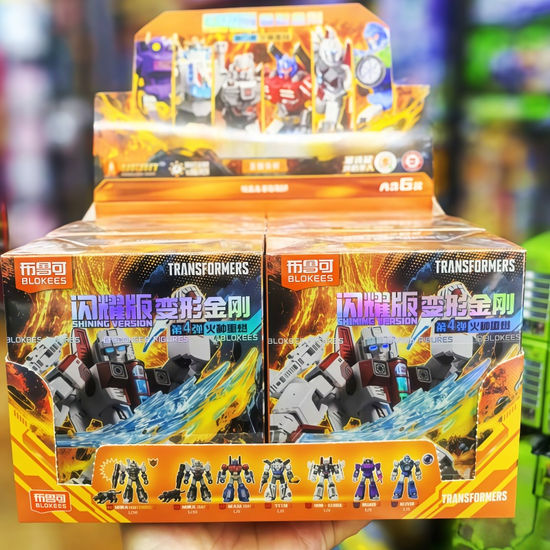 新しいブロッキー変身シャイニングバージョン4アクションフィギ - Model Kit Transformers Blokees のレビューと価格