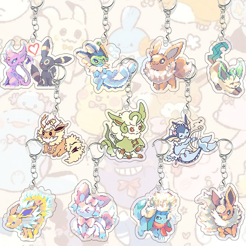ピクセル Eeveelutions アクリルキーホルダーかわ - Model Kit Umbreon のレビューと価格