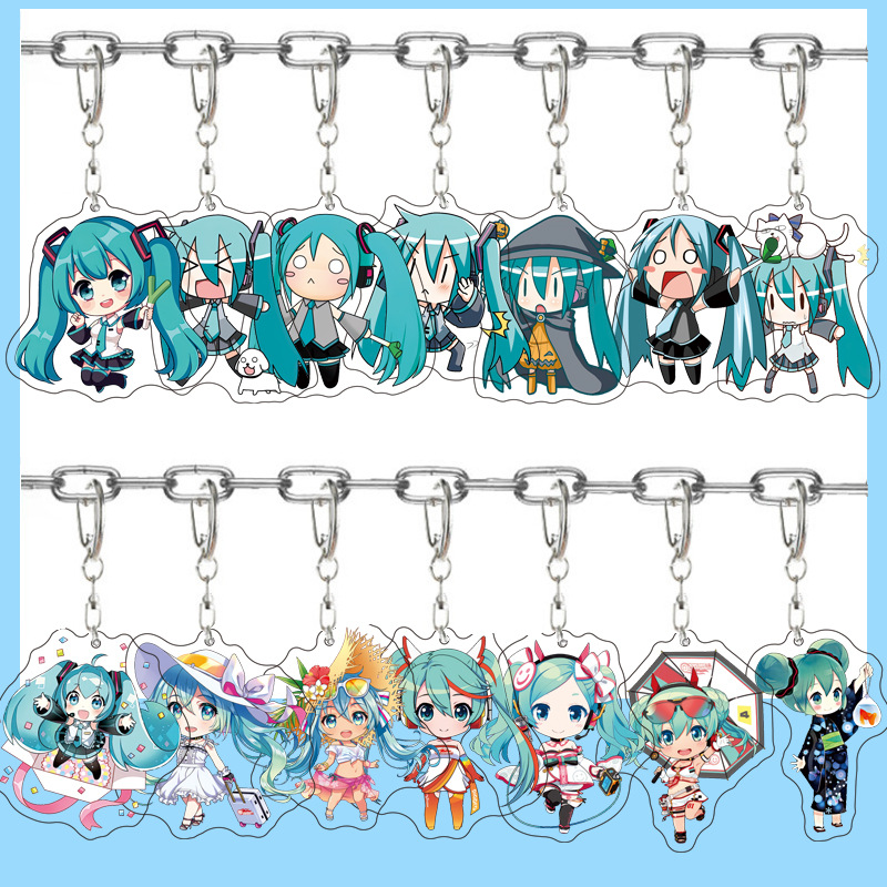 初音ミクアニメアクリルかわいいフィギュアバッグチャームキーリ - Model Kit Hatsune Miku のレビューと価格