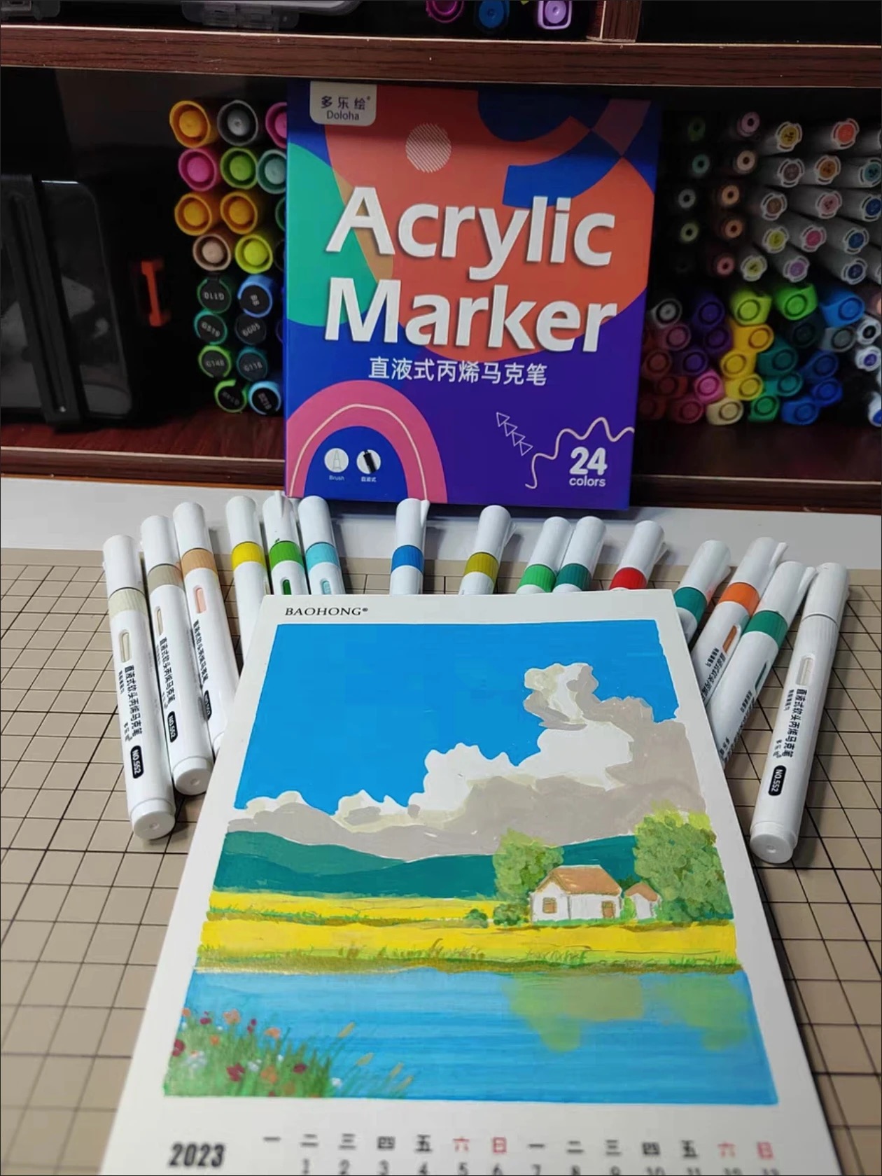 DOLOHA ドロハ アクリルマーカーペン 60色セット 直 - Model Kit Markers のレビューと価格
